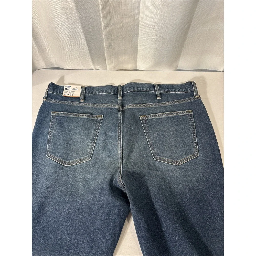 NWT Old Navy Jeans Mens 40x30 Bootcut Dark Wash Stretch Denim Flex Pants